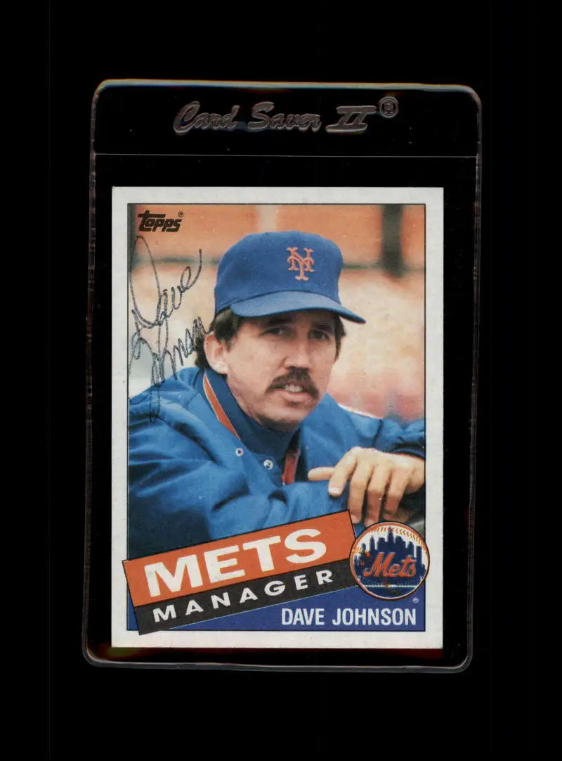 1985 Topps #492 Dave Johnson EX Excellent New York Mets Baseball Card - Baseball Card Single