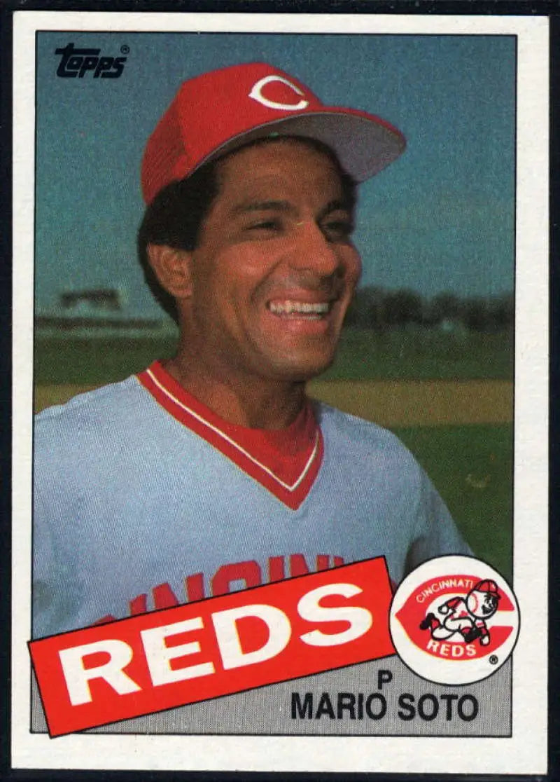 1985 Topps #495 Mario Soto EX Excellent Cincinnati Reds Baseball Card - Baseball Card Single
