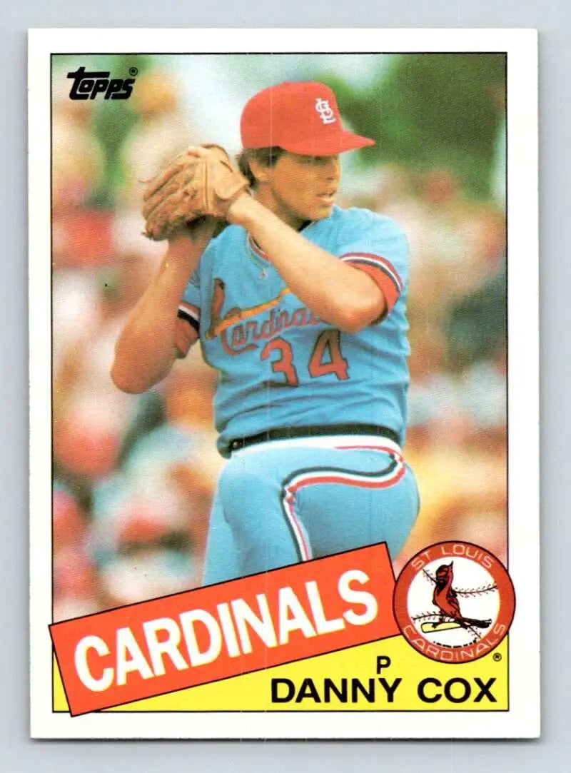 1985 Topps #499 Danny Cox EX Excellent St. Louis Cardinals Baseball Card - Baseball Card Single