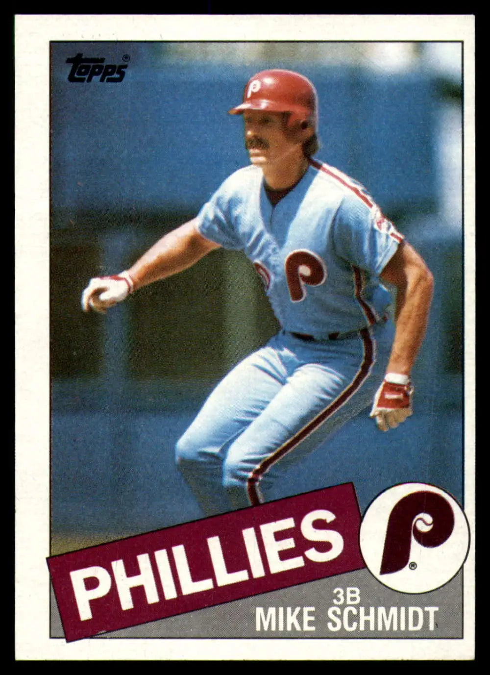 1985 Topps #500 Mike Schmidt EX Excellent Philadelphia Phillies Baseball Card - Baseball Card Single