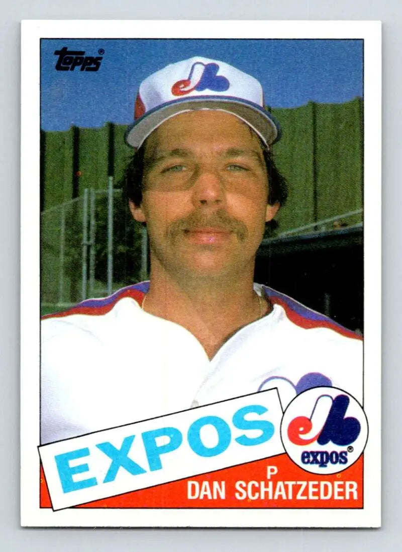 1985 Topps #501 Dan Schatzeder EX Excellent Montreal Expos Baseball Card - Baseball Card Single