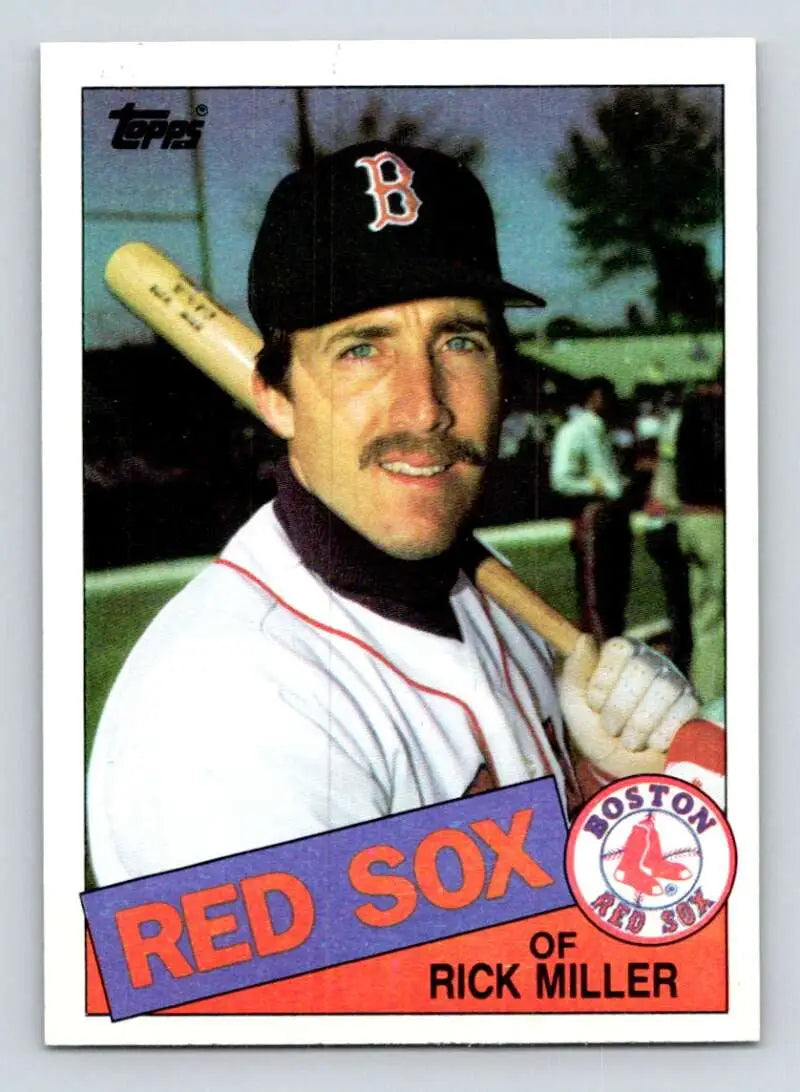 1985 Topps #502 Rick Miller EX Excellent Boston Red Sox Baseball Card - Baseball Card Single
