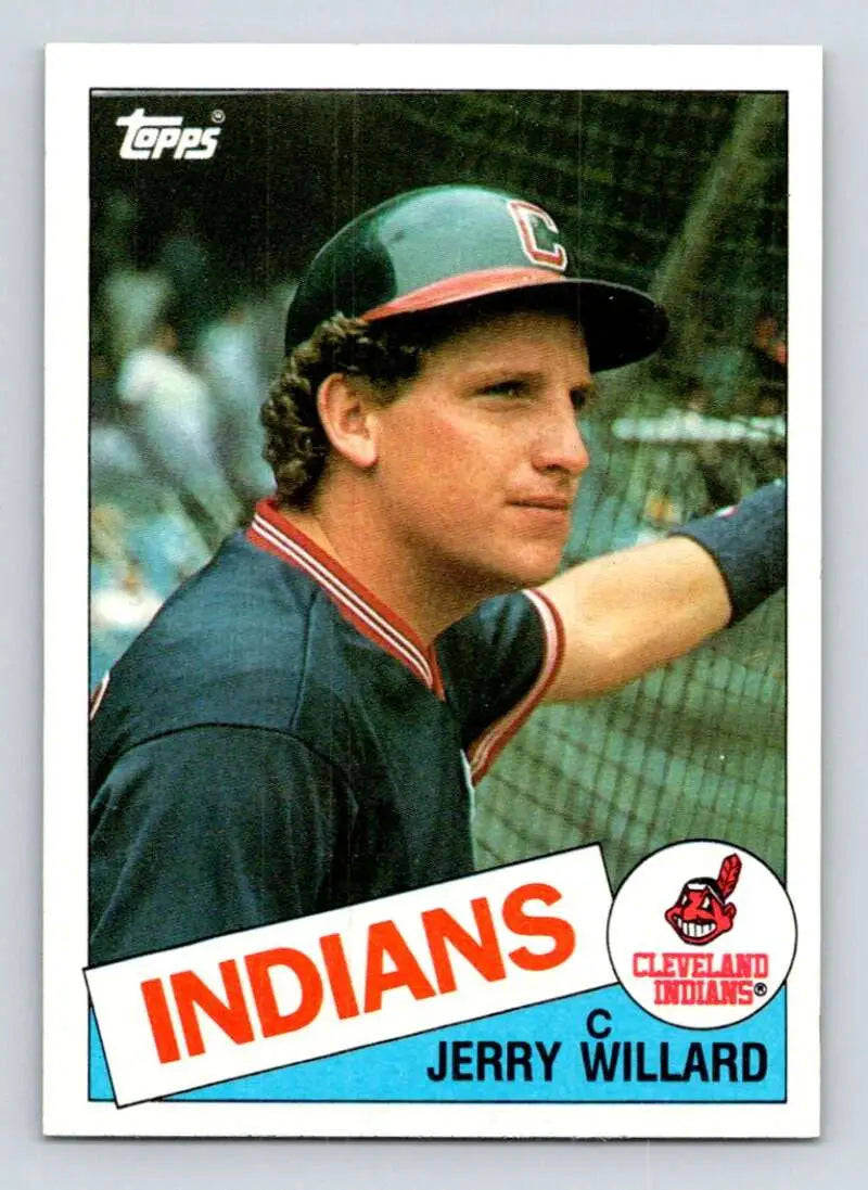 1985 Topps #504 Jerry Willard EX Excellent Cleveland Indians Baseball Card - Baseball Card Single