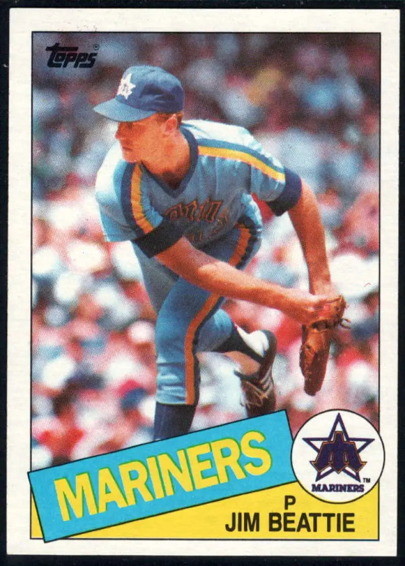 1985 Topps #505 Jim Beattie EX Excellent Seattle Mariners Baseball Card - Baseball Card Single
