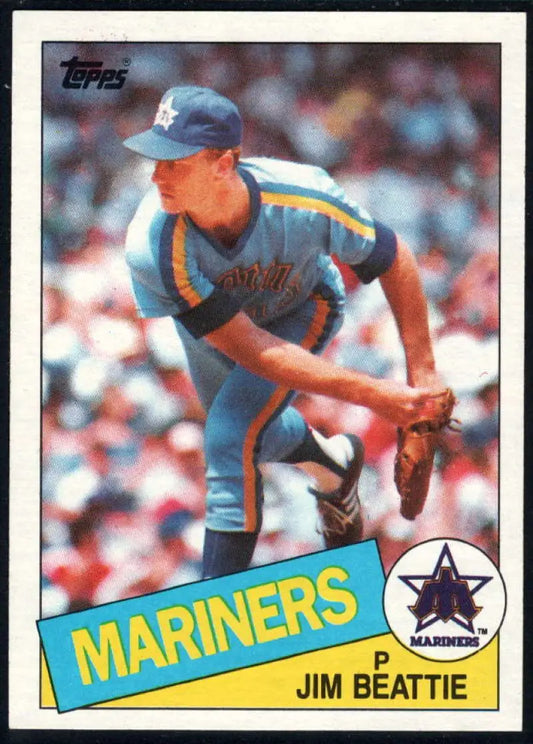 1985 Topps #505 Jim Beattie EX Excellent Seattle Mariners Baseball Card - Baseball Card Single