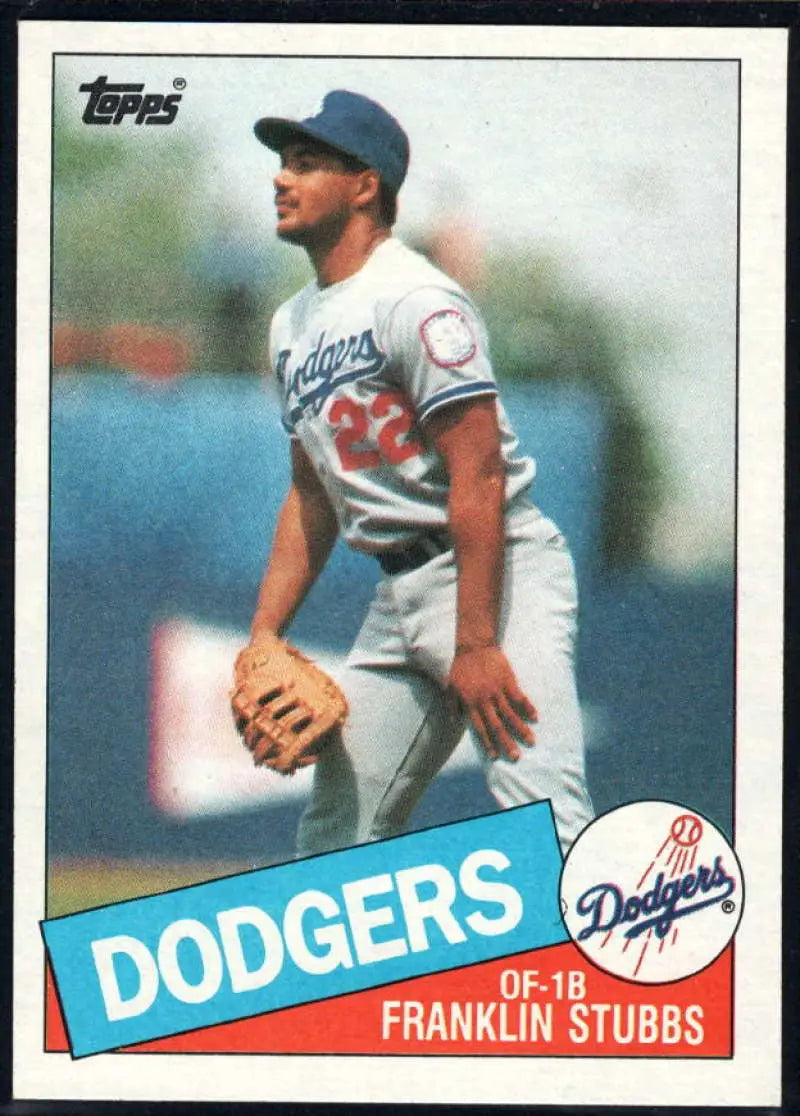 1985 Topps #506 Franklin Stubbs EX Excellent Los Angeles Dodgers Baseball Card - Baseball Card Single