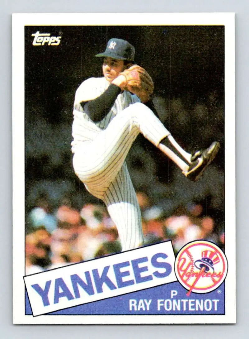 1985 Topps #507 Ray Fontenot EX Excellent New York Yankees Baseball Card - Baseball Card Single