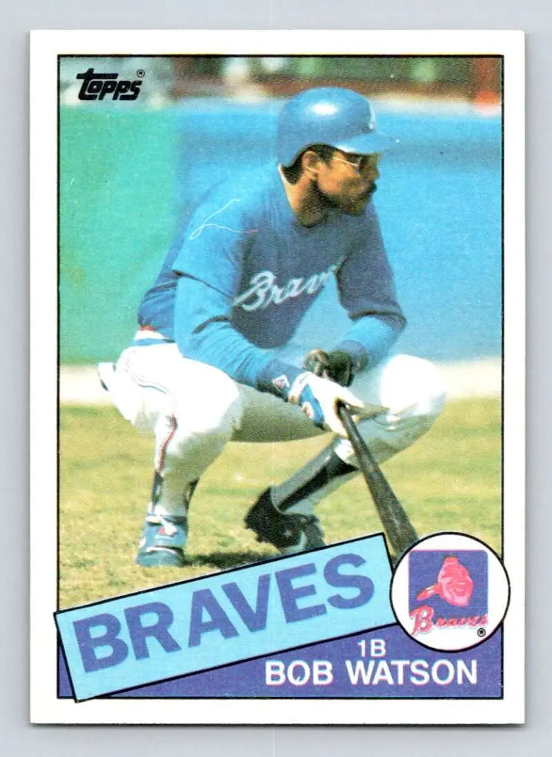 1985 Topps #51 Bob Watson EX Excellent Atlanta Braves Baseball Card - Baseball Card Single
