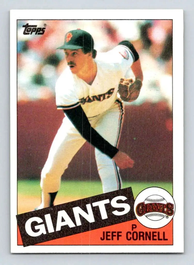 1985 Topps #514 Jeff Cornell EX Excellent RC Rookie San Francisco Giants Baseball Card - Baseball Card Single