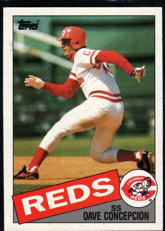 1985 Topps #515 Dave Concepcion EX Excellent Cincinnati Reds Baseball Card - Baseball Card Single