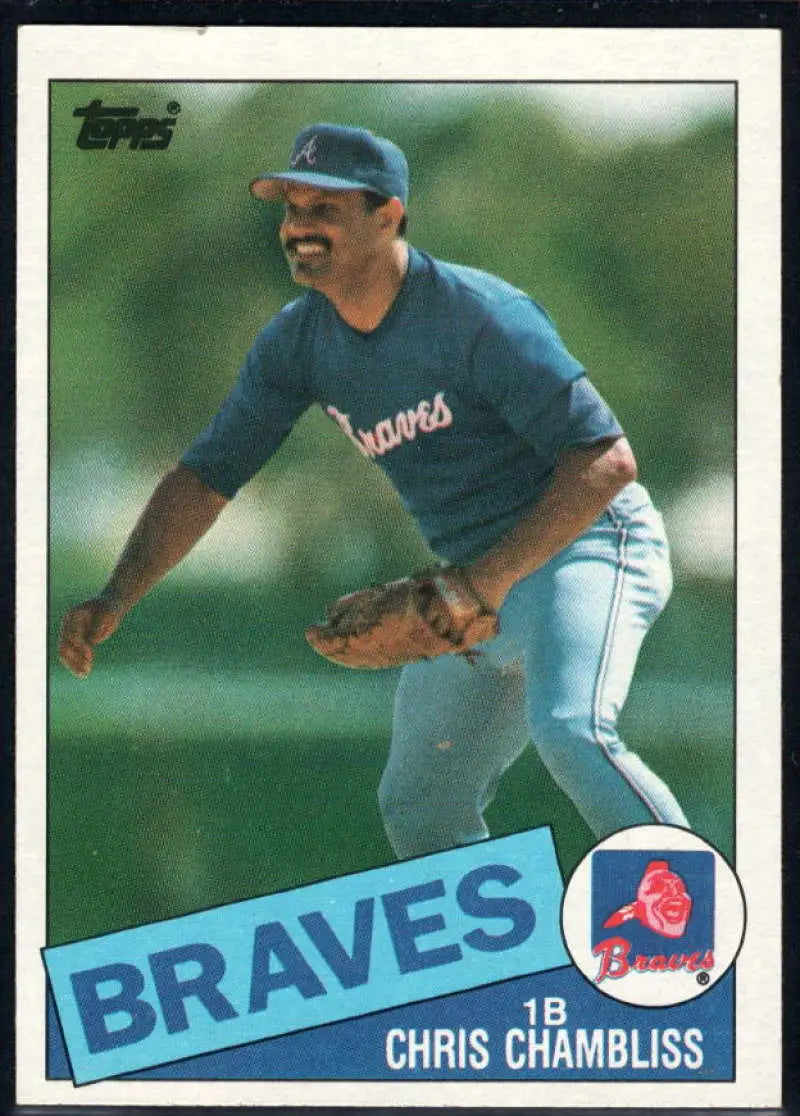 1985 Topps #518 Chris Chambliss EX Excellent Atlanta Braves Baseball Card - Baseball Card Single