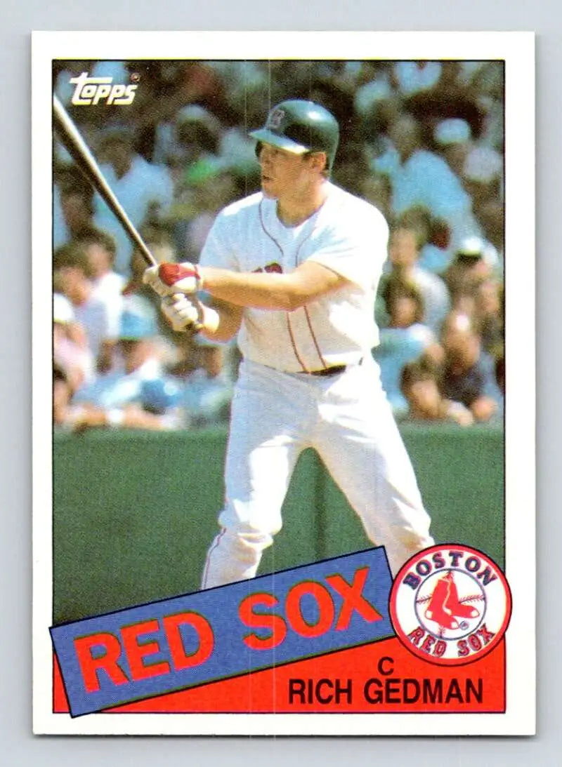1985 Topps #529 Rich Gedman EX Excellent Boston Red Sox Baseball Card - Baseball Card Single