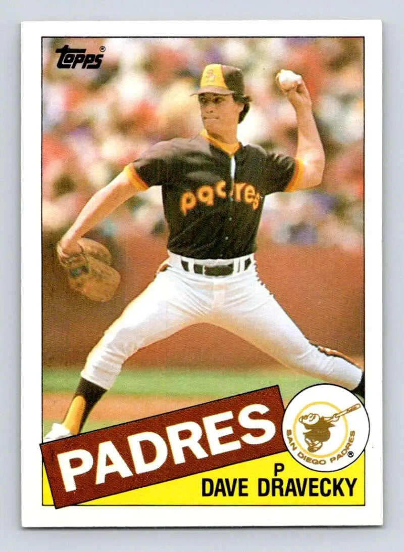 1985 Topps #530 Dave Dravecky EX Excellent San Diego Padres Baseball Card - Baseball Card Single