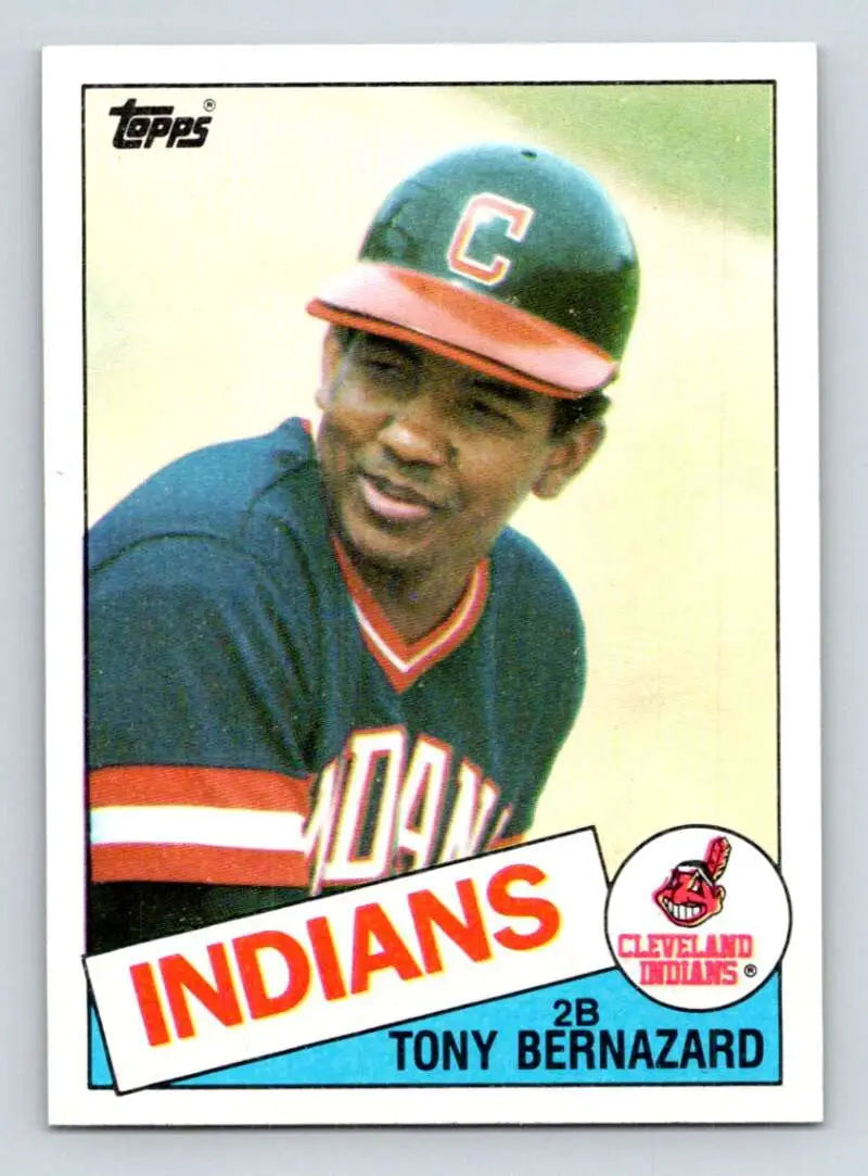 1985 Topps #533 Tony Bernazard EX Excellent Cleveland Indians Baseball Card - Baseball Card Single