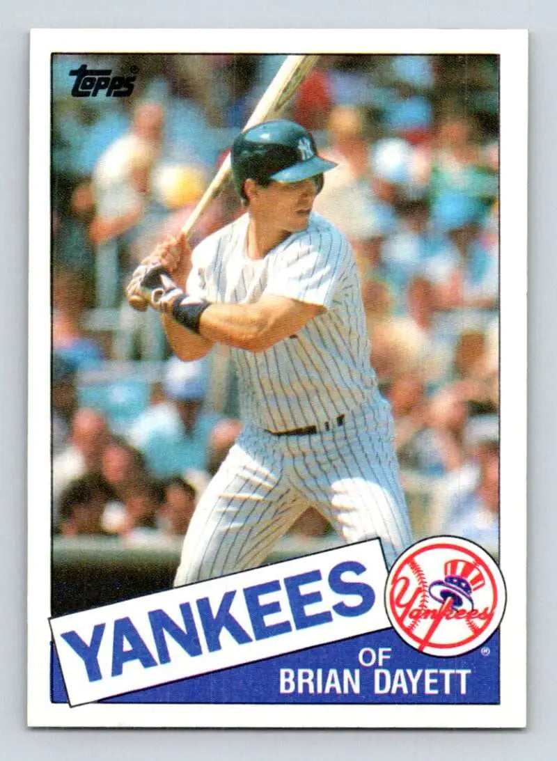 1985 Topps #534 Brian Dayett EX Excellent New York Yankees Baseball Card - Baseball Card Single