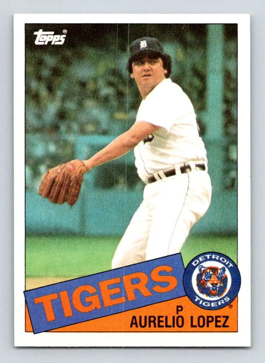 1985 Topps #539 Aurelio Lopez EX Excellent Detroit Tigers Baseball Card - Baseball Card Single