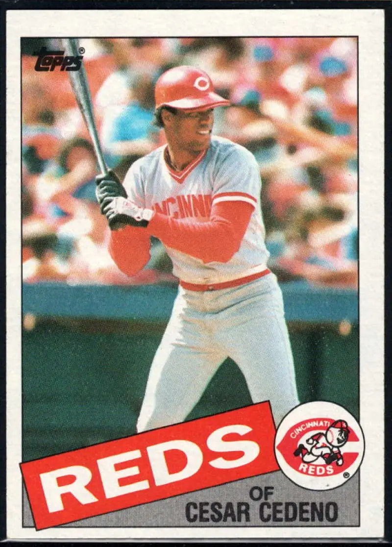 1985 Topps #54 Cesar Cedeno EX Excellent Cincinnati Reds Baseball Card - Baseball Card Single
