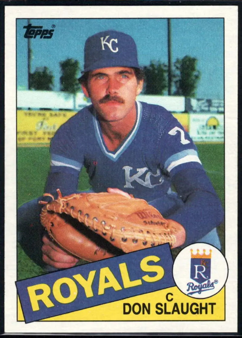 1985 Topps #542 Don Slaught EX Excellent Kansas City Royals Baseball Card - Baseball Card Single