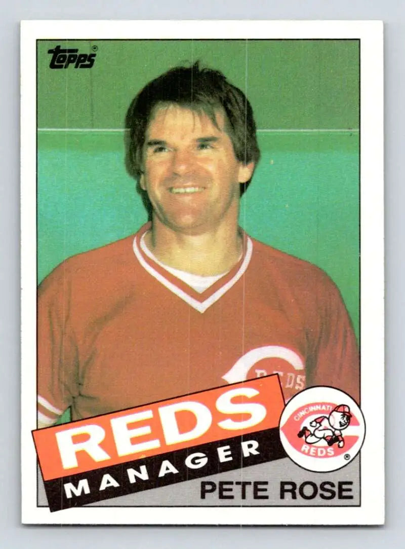 1985 Topps #547 Pete Rose EX Excellent Cincinnati Reds Baseball Card - Baseball Card Single