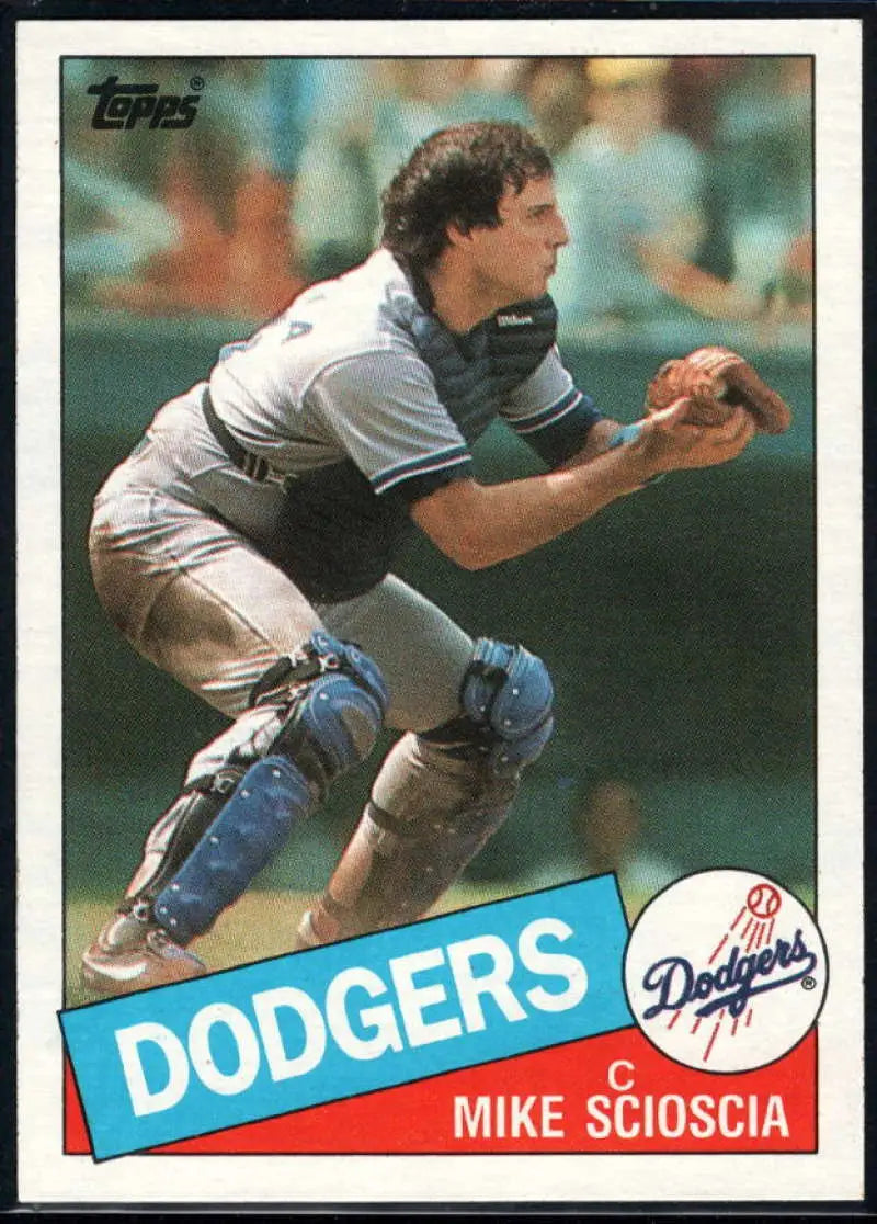 1985 Topps #549 Mike Scioscia EX Excellent Los Angeles Dodgers Baseball Card - Baseball Card Single