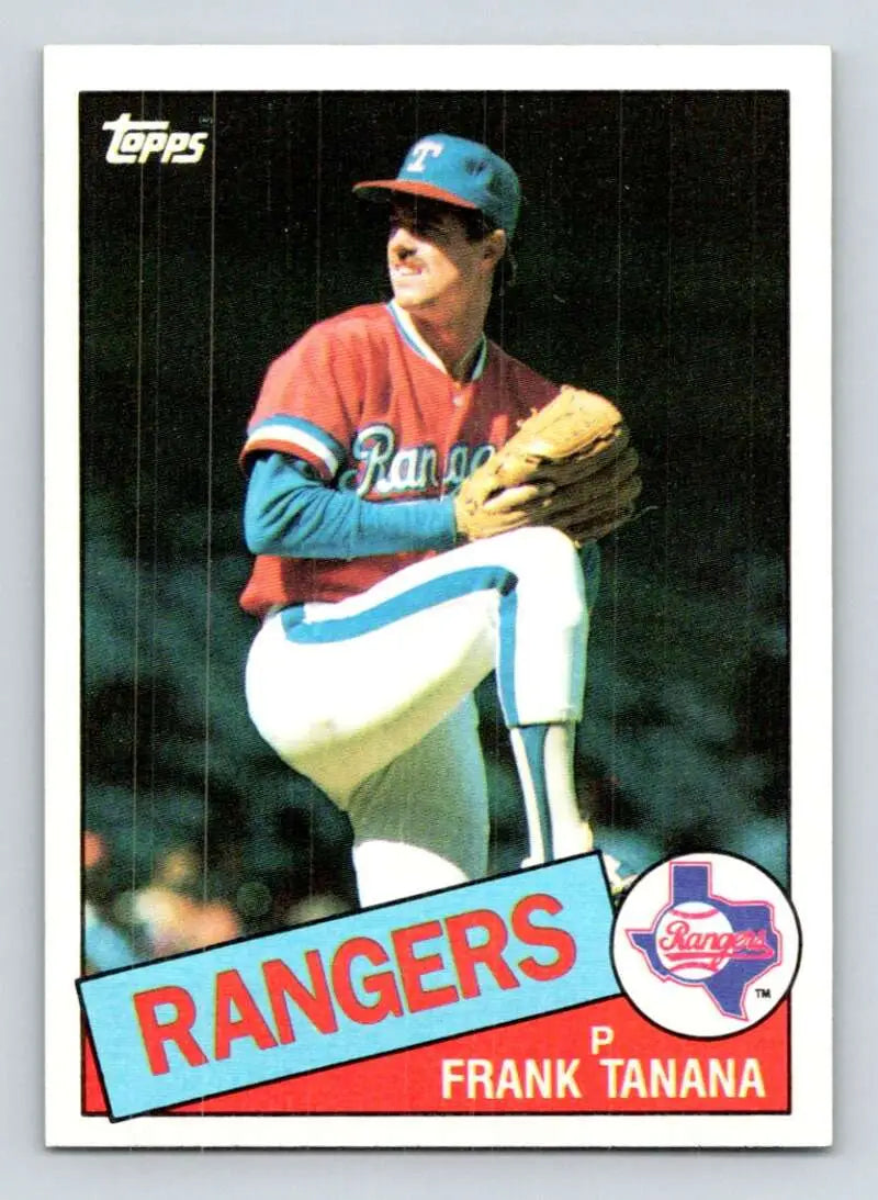 1985 Topps #55 Frank Tanana EX Excellent Texas Rangers Baseball Card - Baseball Card Single