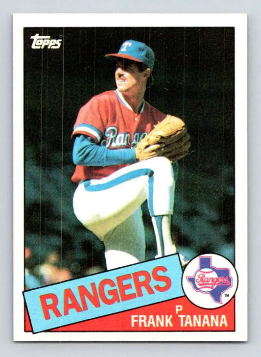 1985 Topps #55 Frank Tanana EX Excellent Texas Rangers Baseball Card - Baseball Card Single