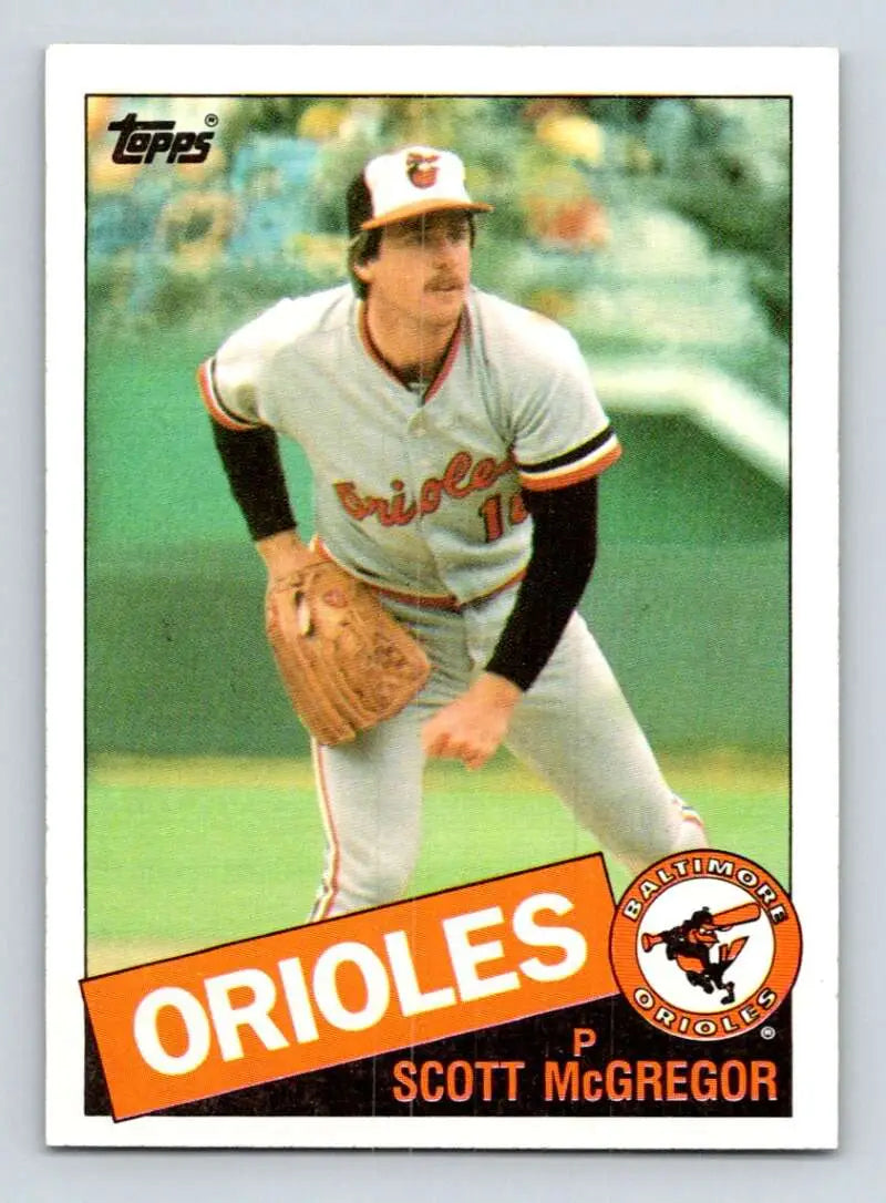 1985 Topps #550 Scott McGregor EX Excellent Baltimore Orioles Baseball Card - Baseball Card Single