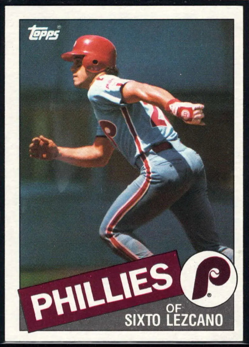 1985 Topps #556 Sixto Lezcano EX Excellent Philadelphia Phillies Baseball Card - Baseball Card Single