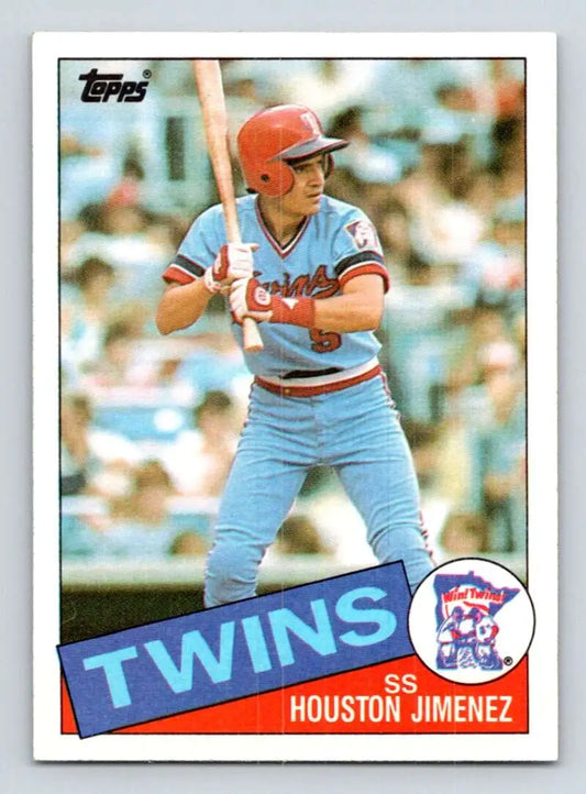 1985 Topps #562 Houston Jimenez EX Excellent Minnesota Twins Baseball Card - Baseball Card Single