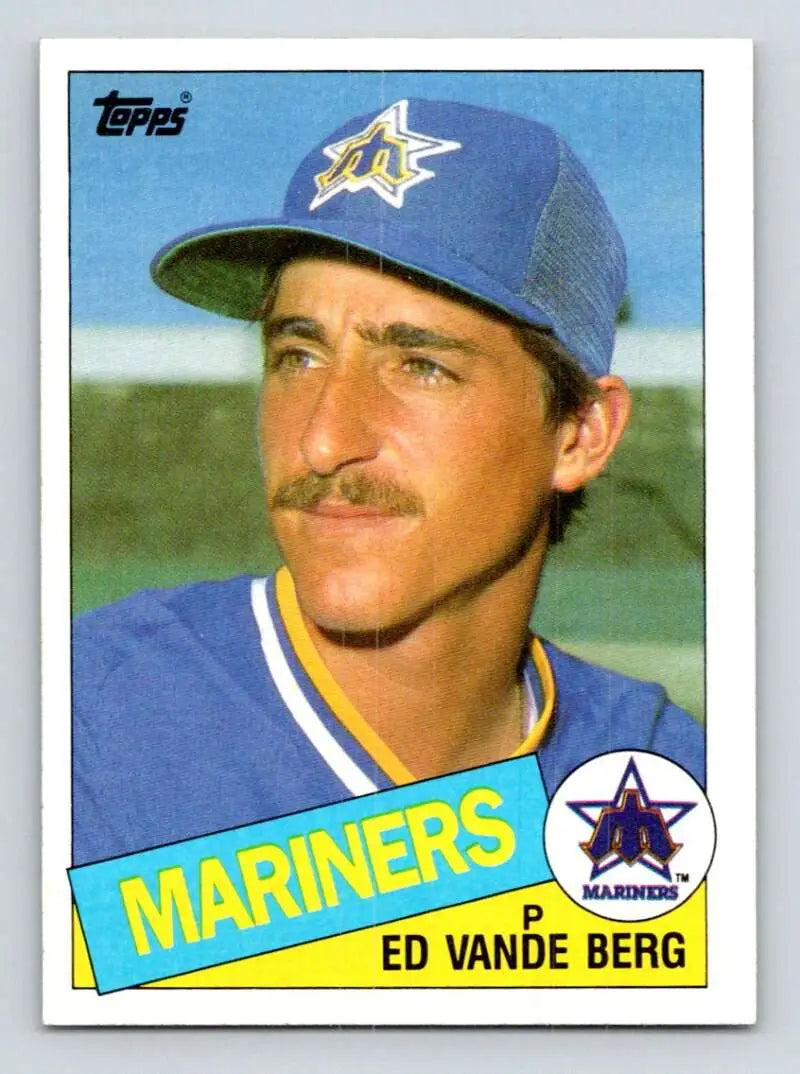 1985 Topps #566 Ed Vande Berg EX Excellent Seattle Mariners Baseball Card - Baseball Card Single