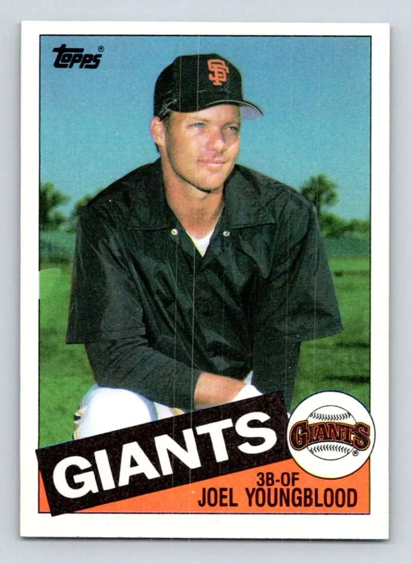 1985 Topps #567 Joel Youngblood EX Excellent San Francisco Giants Baseball Card - Baseball Card Single