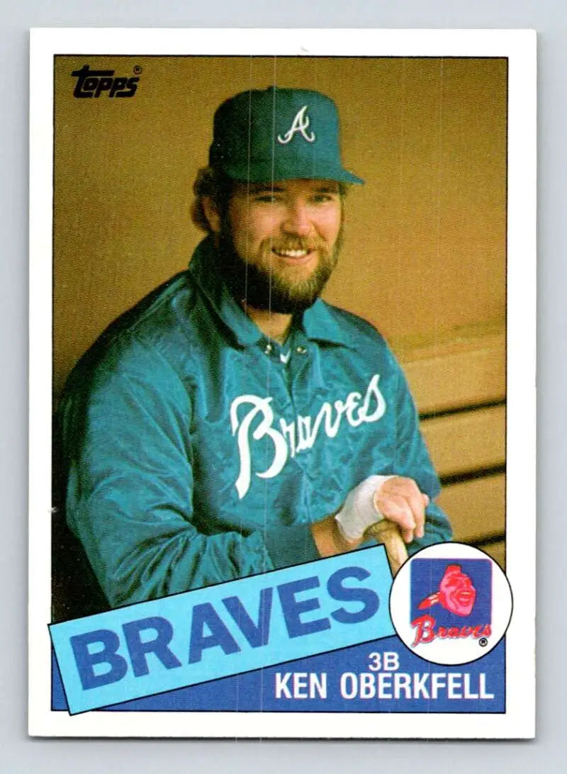 1985 Topps #569 Ken Oberkfell EX Excellent Atlanta Braves Baseball Card - Baseball Card Single
