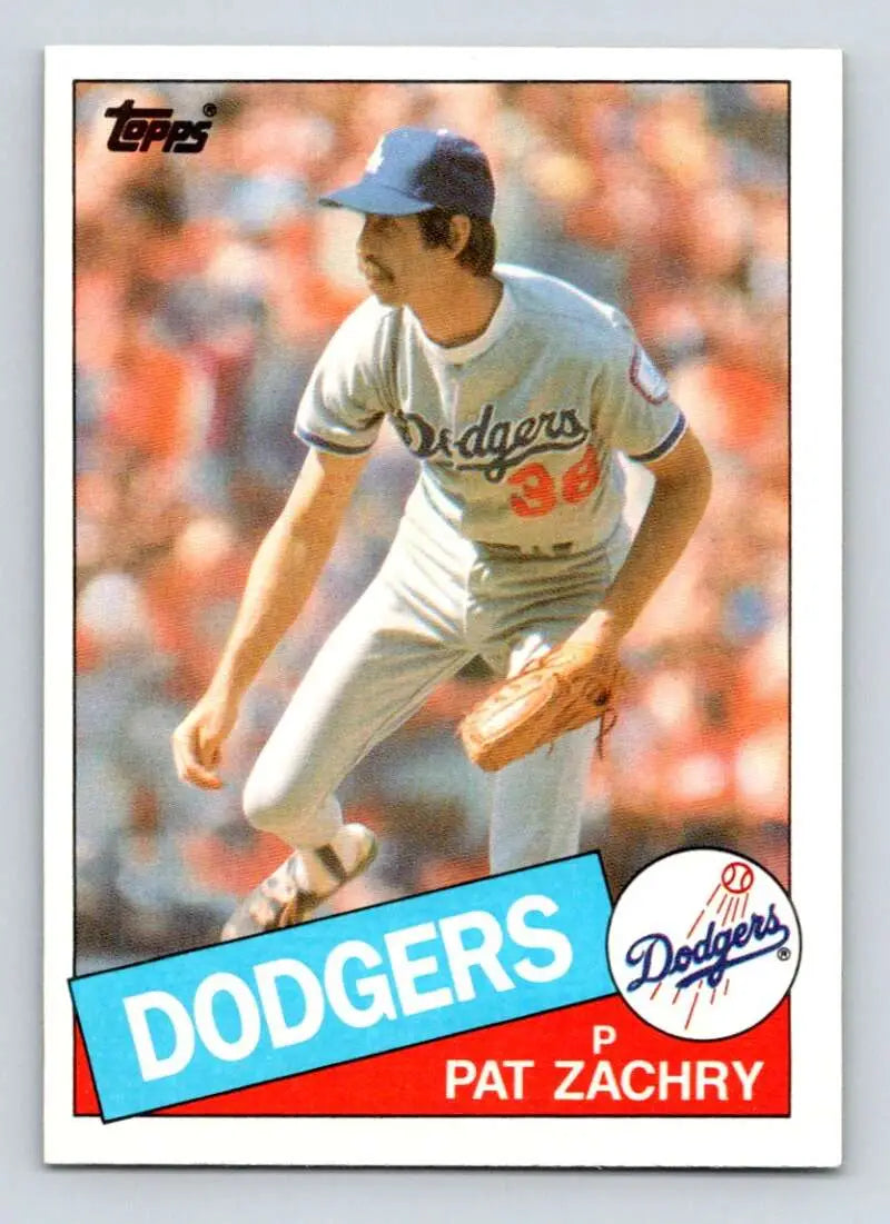 1985 Topps #57 Pat Zachry EX Excellent Los Angeles Dodgers Baseball Card - Baseball Card Single