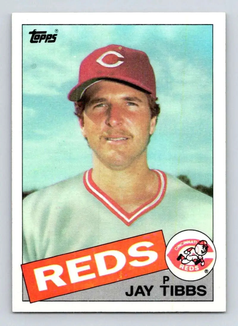 1985 Topps #573 Jay Tibbs EX Excellent Cincinnati Reds Baseball Card - Baseball Card Single