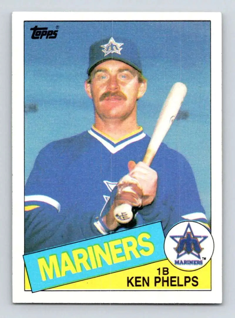 1985 Topps #582 Ken Phelps EX Excellent Seattle Mariners Baseball Card - Baseball Card Single
