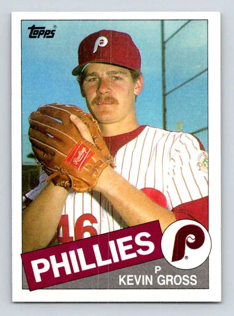 1985 Topps #584 Kevin Gross EX Excellent Philadelphia Phillies Baseball Card - Baseball Card Single