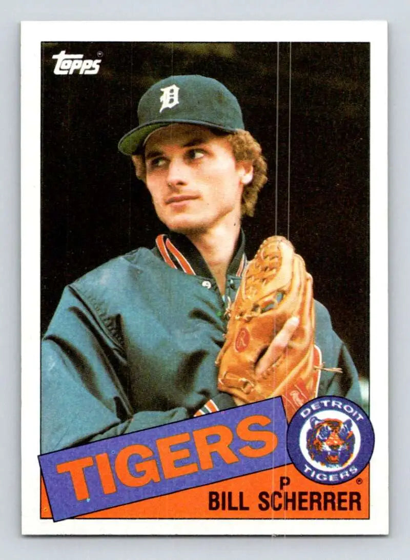 1985 Topps #586 Bill Scherrer EX Excellent Detroit Tigers Baseball Card - Baseball Card Single