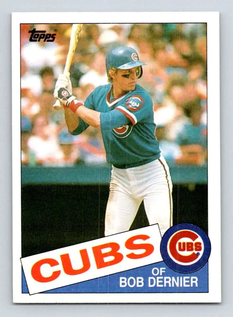 1985 Topps #589 Bob Dernier EX Excellent Chicago Cubs Baseball Card - Baseball Card Single