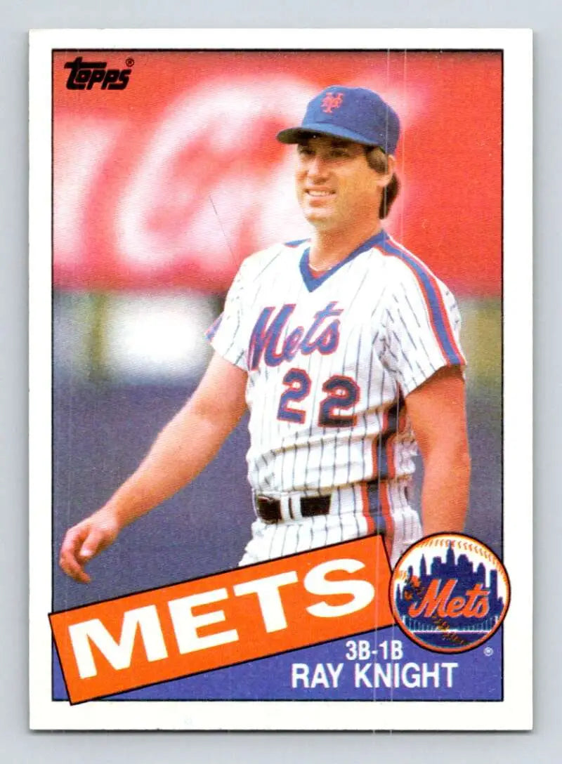 1985 Topps #590 Ray Knight EX Excellent New York Mets Baseball Card - Baseball Card Single