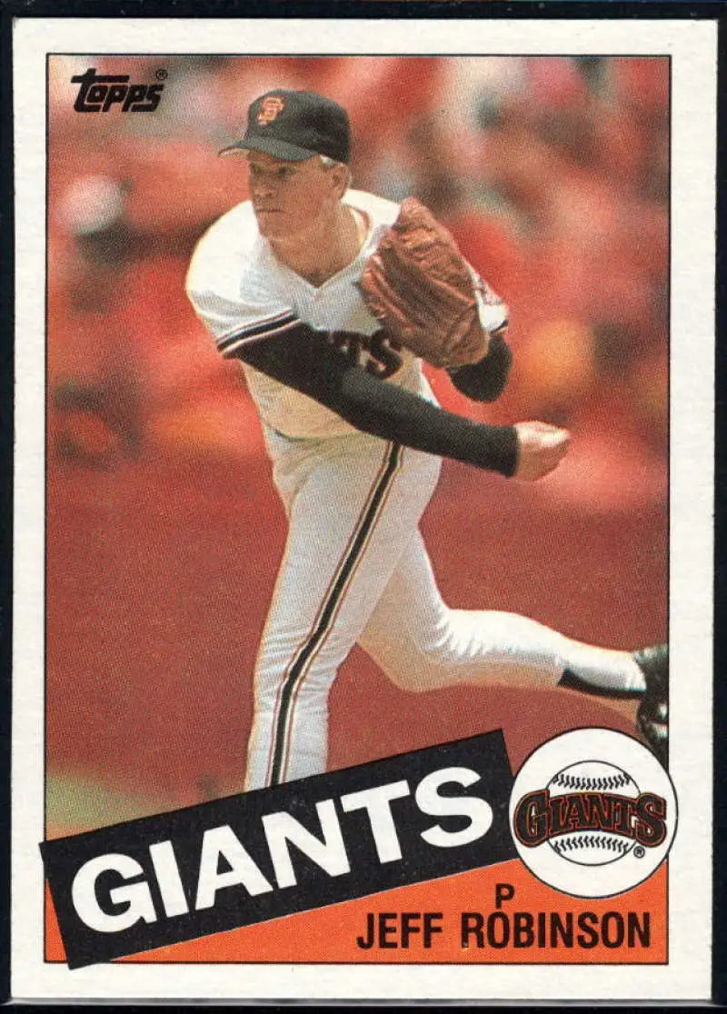 1985 Topps #592 Jeff Robinson EX Excellent San Francisco Giants Baseball Card - Baseball Card Single