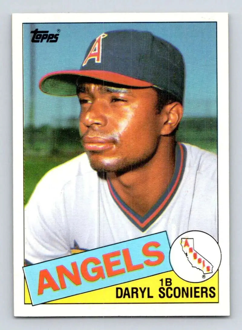1985 Topps #604 Daryl Sconiers EX Excellent California Angels Baseball Card - Baseball Card Single