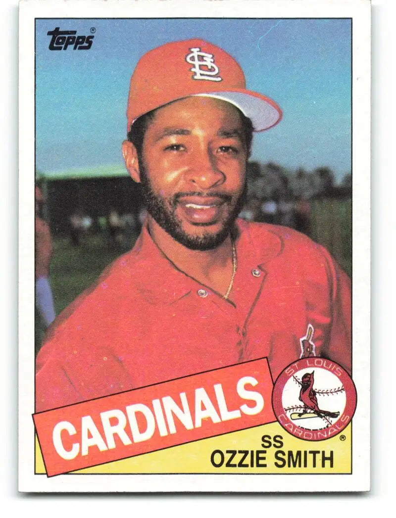 1985 Topps #605 Ozzie Smith EX Excellent St. Louis Cardinals Baseball Card - Baseball Card Single