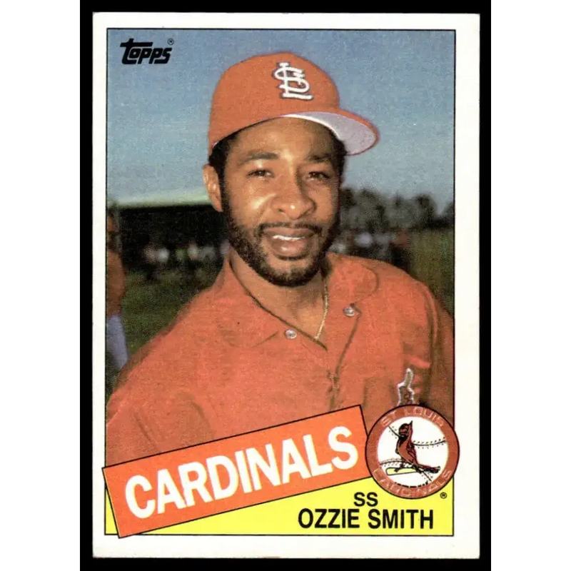 1985 Topps #605 Ozzie Smith EX/NM St. Louis Cardinals Baseball Card - Baseball Card Single