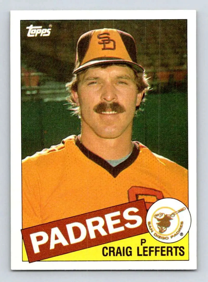 1985 Topps #608 Craig Lefferts EX Excellent San Diego Padres Baseball Card - Baseball Card Single