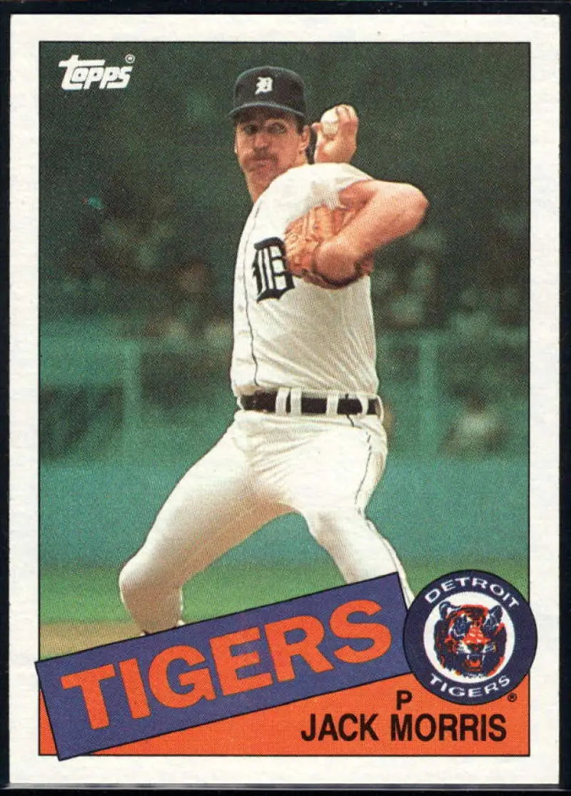1985 Topps #610 Jack Morris EX Excellent Detroit Tigers Baseball Card - Baseball Card Single