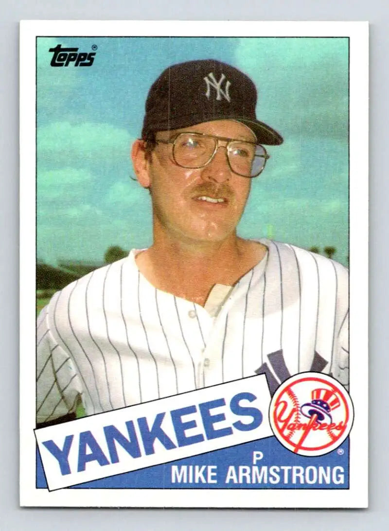 1985 Topps #612 Mike Armstrong EX Excellent New York Yankees Baseball Card - Baseball Card Single