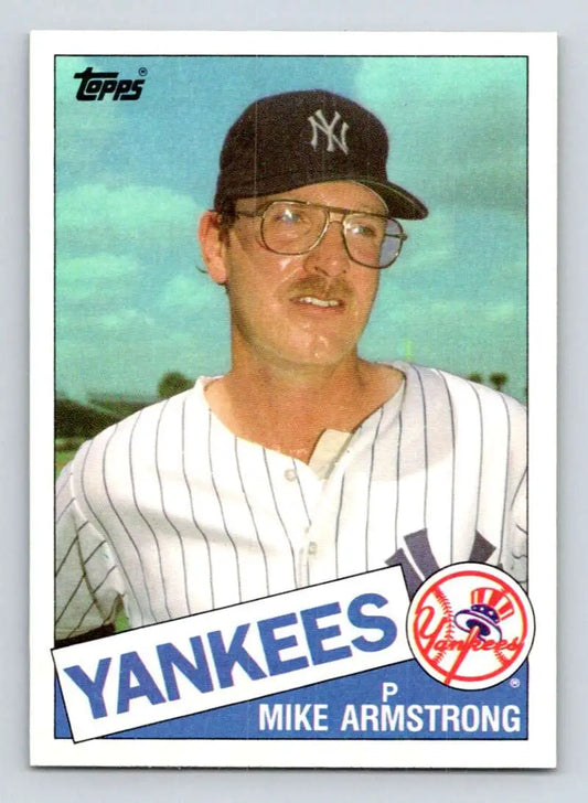 1985 Topps #612 Mike Armstrong EX Excellent New York Yankees Baseball Card - Baseball Card Single