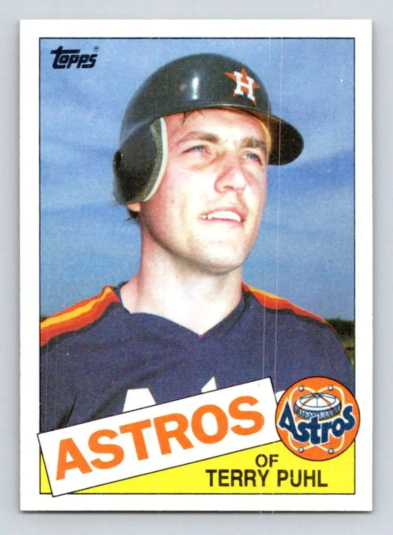 1985 Topps #613 Terry Puhl EX Excellent Houston Astros Baseball Card - Baseball Card Single