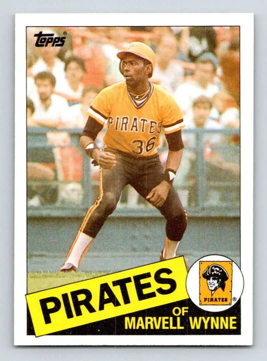 1985 Topps #615 Marvell Wynne EX Excellent Pittsburgh Pirates Baseball Card - Baseball Card Single
