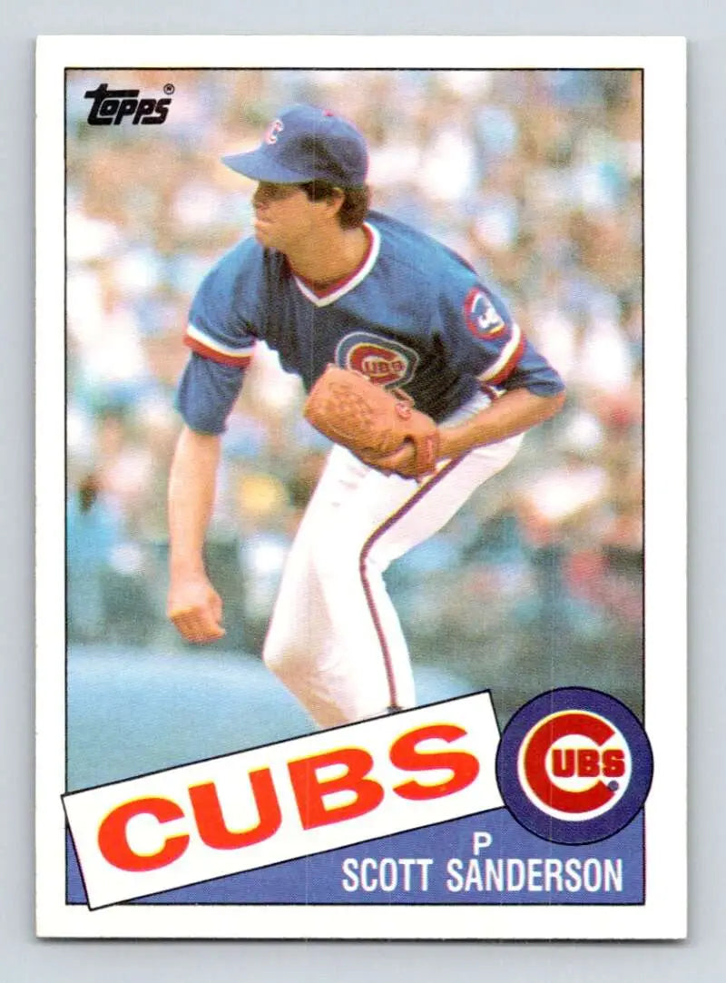 1985 Topps #616 Scott Sanderson EX Excellent Chicago Cubs Baseball Card - Baseball Card Single